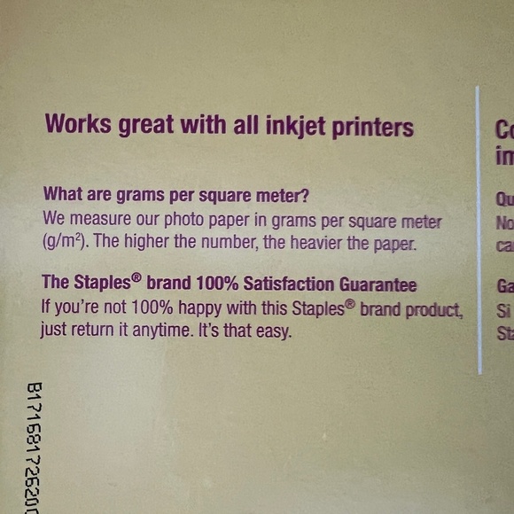 Staples Photo Supreme Photo Paper - Picture 2 of 7